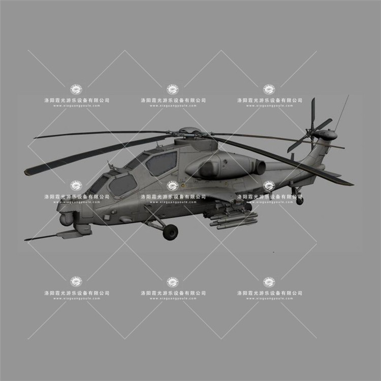 通州武装直升机3D模型